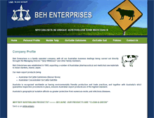 Tablet Screenshot of behenterprises.com.au